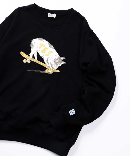 The Endless Summer(エンドレスサマー)の「TES NOSE MANUAL BUHI CREWNECK SWEAT / クルーネックスウェット(スウェット・メンズ・ブラック/サーモンピンク/ライトグレー/イエロー・LARGE/X-LARGE/SMALL/MEDIUM)」の16枚目の写真
