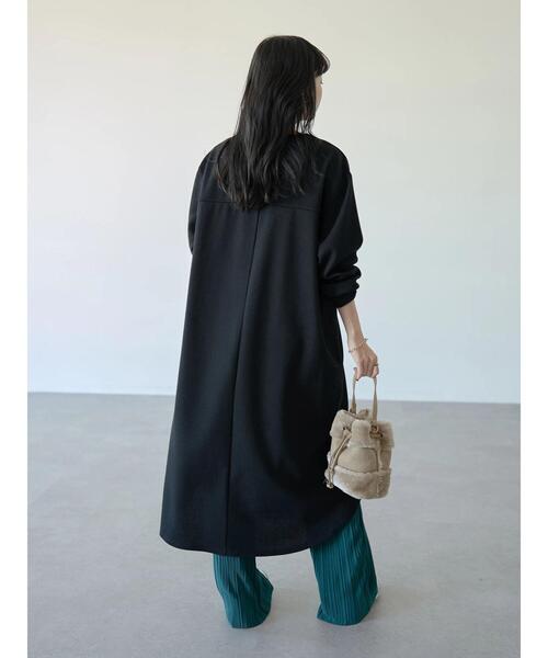 earth music&ecology（アースミュージックアンドエコロジー）の「キーネックカットワンピース ＊（ワンピース・レディース・ブラック/ブルー/グレイッシュベージュ・FREE）」の6枚目の写真