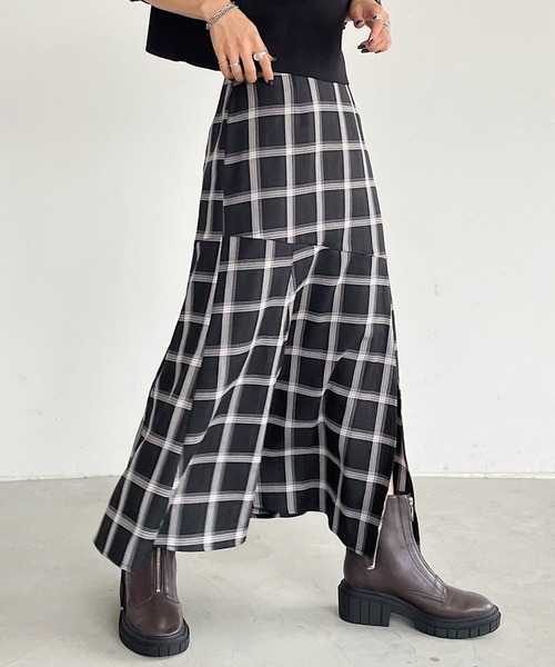 PAGEBOY（ページボーイ）の「チェックマーメイドスカート（スカート・レディース・ブラウン/ブラック・FREE）」の15枚目の写真