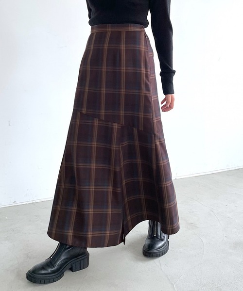 PAGEBOY（ページボーイ）の「チェックマーメイドスカート（スカート・レディース・ブラウン/ブラック・FREE）」の12枚目の写真