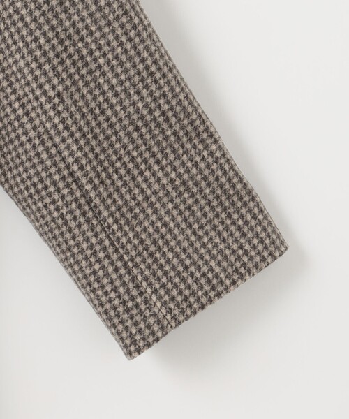 J.PRESS Ladies(J.プレス レディス)の「【洗える】WOOLLET ノーカラー 千鳥柄 ロングコート(ノーカラーコート・レディース・ブラウン系3/ライトグレー系3・SMALL)」の11枚目の写真