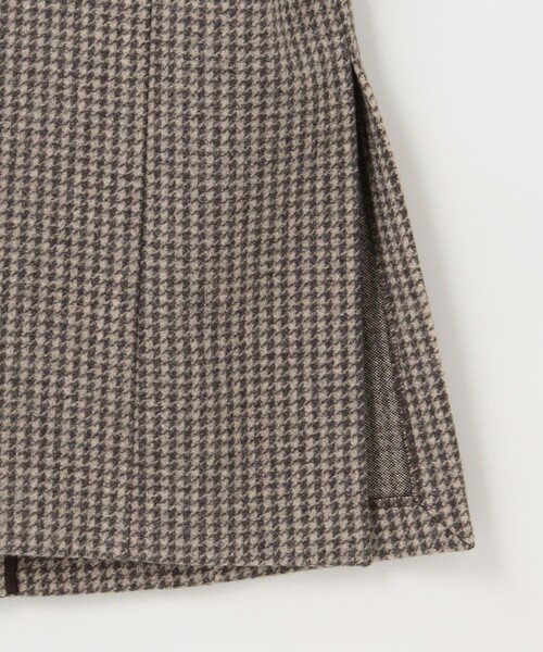 J.PRESS Ladies(J.プレス レディス)の「【洗える】WOOLLET ノーカラー 千鳥柄 ロングコート(ノーカラーコート・レディース・ブラウン系3/ライトグレー系3・SMALL)」の13枚目の写真