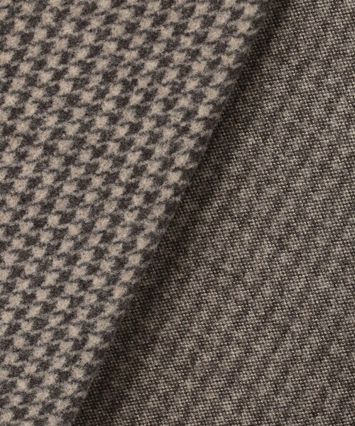 J.PRESS Ladies(J.プレス レディス)の「【洗える】WOOLLET ノーカラー 千鳥柄 ロングコート(ノーカラーコート・レディース・ブラウン系3/ライトグレー系3・SMALL)」の15枚目の写真