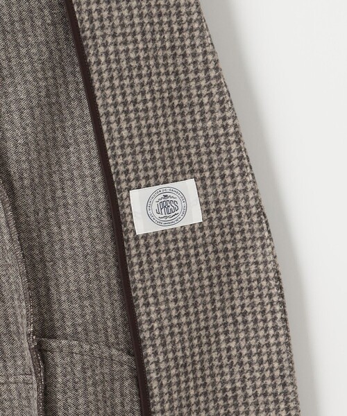J.PRESS Ladies(J.プレス レディス)の「【洗える】WOOLLET ノーカラー 千鳥柄 ロングコート(ノーカラーコート・レディース・ブラウン系3/ライトグレー系3・SMALL)」の16枚目の写真