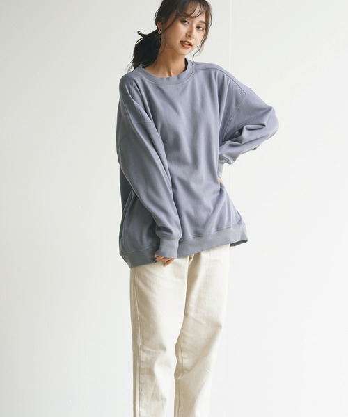 rps(アールピーエス)の「裏起毛ハイネックプルオーバー(スウェット・レディース・ブラック/モカ/ライトベージュ/グレイッシュブルー・M)」の7枚目の写真