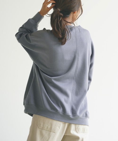 rps(アールピーエス)の「裏起毛ハイネックプルオーバー(スウェット・レディース・ブラック/モカ/ライトベージュ/グレイッシュブルー・M)」の11枚目の写真