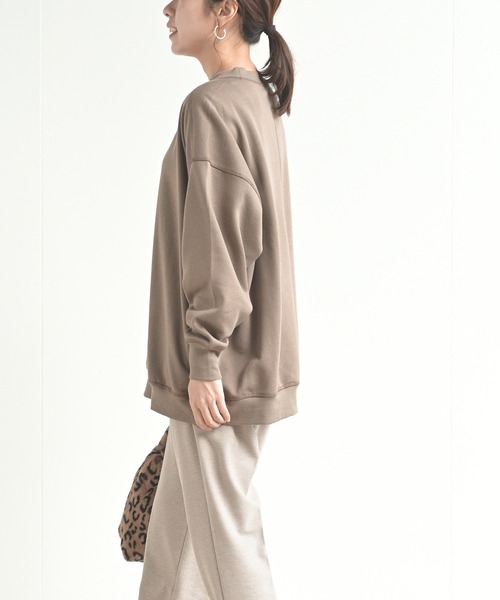 rps(アールピーエス)の「裏起毛ハイネックプルオーバー(スウェット・レディース・ブラック/モカ/ライトベージュ/グレイッシュブルー・M)」の20枚目の写真