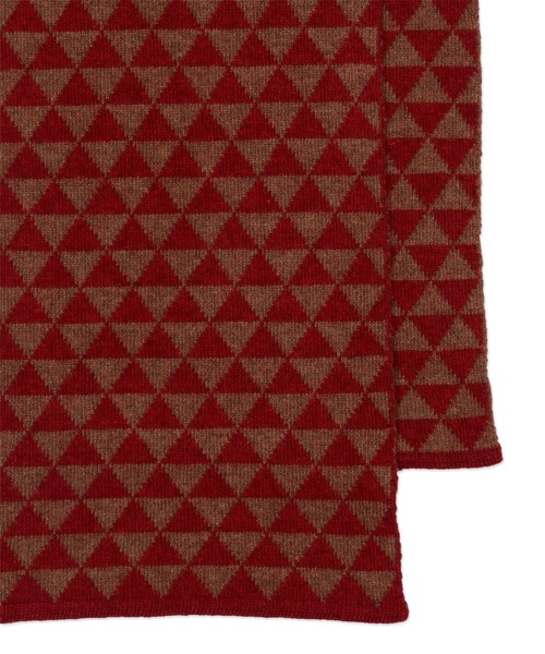 Paul Smith COLLECTION（ポールスミスコレクション）の「ジオメトリックニット マフラー / 214556 FS（マフラー・メンズ・ブラック系その他/レッド系その他・FREE）」の7枚目の写真