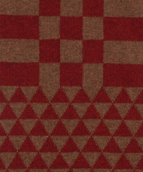 Paul Smith COLLECTION（ポールスミスコレクション）の「ジオメトリックニット マフラー / 214556 FS（マフラー・メンズ・ブラック系その他/レッド系その他・FREE）」の8枚目の写真