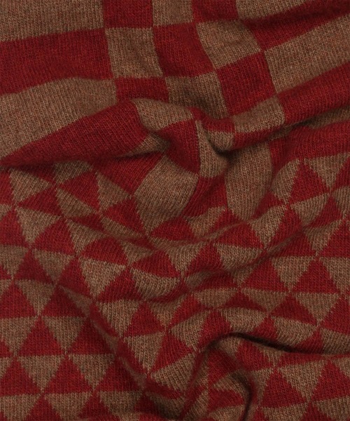 Paul Smith COLLECTION（ポールスミスコレクション）の「ジオメトリックニット マフラー / 214556 FS（マフラー・メンズ・ブラック系その他/レッド系その他・FREE）」の9枚目の写真