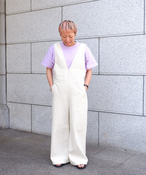 MANASTASH(マナスタッシュ)の「MANASTASH/マナスタッシュ W's CHILLIWACK OVERALLS ウィメンズ チリワックオーバーオール(サロペット/オーバーオール・レディース・ブラック/インディゴブルー/ナチュラル・MEDIUM)」の2枚目の写真