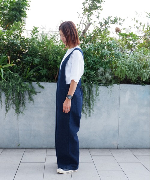 MANASTASH(マナスタッシュ)の「MANASTASH/マナスタッシュ W's CHILLIWACK OVERALLS ウィメンズ チリワックオーバーオール(サロペット/オーバーオール・レディース・ブラック/インディゴブルー/ナチュラル・MEDIUM)」の12枚目の写真