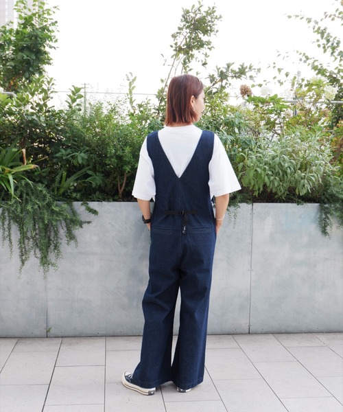 MANASTASH(マナスタッシュ)の「MANASTASH/マナスタッシュ W's CHILLIWACK OVERALLS ウィメンズ チリワックオーバーオール(サロペット/オーバーオール・レディース・ブラック/インディゴブルー/ナチュラル・MEDIUM)」の7枚目の写真