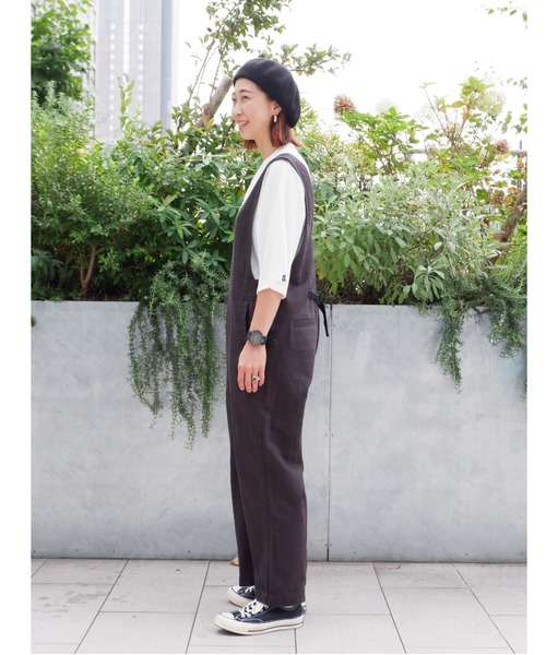 MANASTASH(マナスタッシュ)の「MANASTASH/マナスタッシュ W's CHILLIWACK OVERALLS ウィメンズ チリワックオーバーオール(サロペット/オーバーオール・レディース・ブラック/インディゴブルー/ナチュラル・MEDIUM)」の5枚目の写真