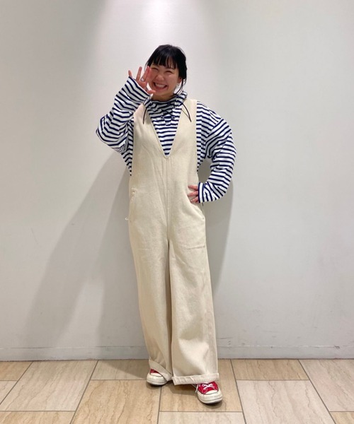 MANASTASH(マナスタッシュ)の「MANASTASH/マナスタッシュ W's CHILLIWACK OVERALLS ウィメンズ チリワックオーバーオール(サロペット/オーバーオール・レディース・ブラック/インディゴブルー/ナチュラル・MEDIUM)」の13枚目の写真
