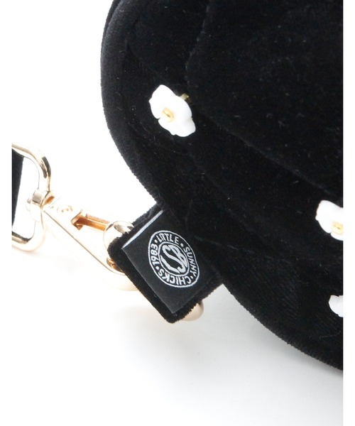 Little sunny bite(リトルサニーバイト)の「《Little Sunny Bite》Mini velours flower bag(ハンドバッグ・レディース・ブラック/イエロー/グリーン・FREE)」の10枚目の写真