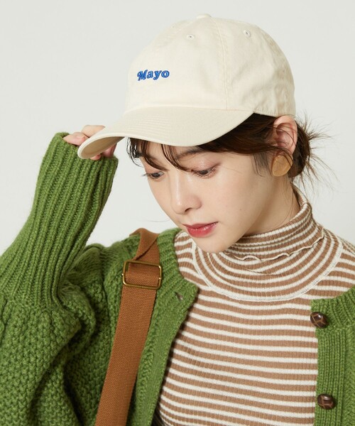 FREAK'S STORE（フリークスストア）の「American Needle/アメリカンニードル FOODIE SLOUCH/フーディースラウチ(刺繍ベースボールキャップ)（キャップ・レディース・レッド/オフホワイト/グリーン/マスタード・ONE SIZE）」の2枚目の写真
