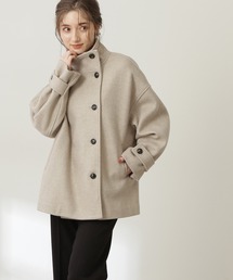 N.(N. Natural Beauty Basic) | ◆ジャージメルトンスタンドネックショートコート(その他アウター)