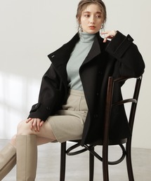 N.（N. Natural Beauty Basic） | ◆テックウールスタンドネックショートコート(その他アウター)