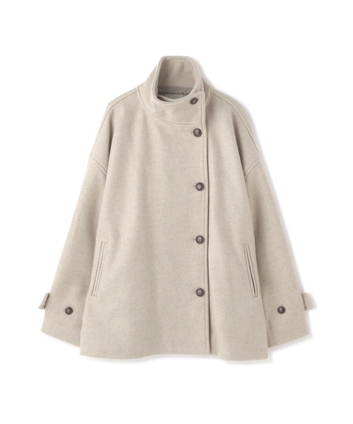 N.（N. Natural Beauty Basic）（エヌエヌナチュラルビューティーベーシック）の「◆テックウールスタンドネックショートコート（その他アウター・レディース・ブラック/ベージュ/モカ・MEDIUM）」の20枚目の写真