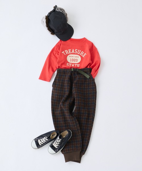 CIAOPANIC TYPY(チャオパニックティピー)の「【KIDS】ベースボールカレッジTEE(Tシャツ/カットソー・キッズ・ネイビー/レッド/グリーン/アイボリー・SMALL/MEDIUM/LARGE/X-LARGE/XX-LARGE)」の5枚目の写真