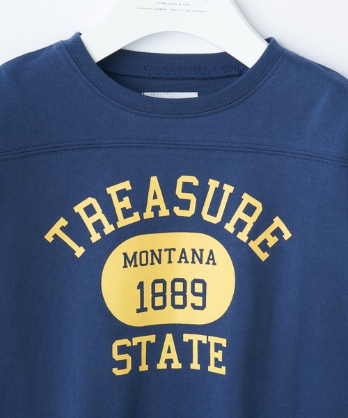 CIAOPANIC TYPY(チャオパニックティピー)の「【KIDS】ベースボールカレッジTEE(Tシャツ/カットソー・キッズ・ネイビー/レッド/グリーン/アイボリー・SMALL/MEDIUM/LARGE/X-LARGE/XX-LARGE)」の10枚目の写真