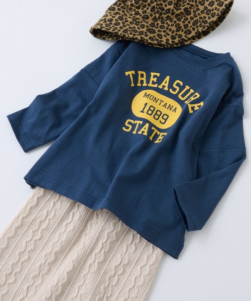 CIAOPANIC TYPY(チャオパニックティピー)の「【KIDS】ベースボールカレッジTEE(Tシャツ/カットソー・キッズ・ネイビー/レッド/グリーン/アイボリー・SMALL/MEDIUM/LARGE/X-LARGE/XX-LARGE)」の19枚目の写真