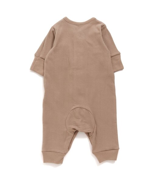 Ampersand（アンパサンド）の「premier リブカバーオール（ロンパース・キッズ・サックスブルー/ブラウン/ピンク/アイボリー・60/70/80）」の8枚目の写真