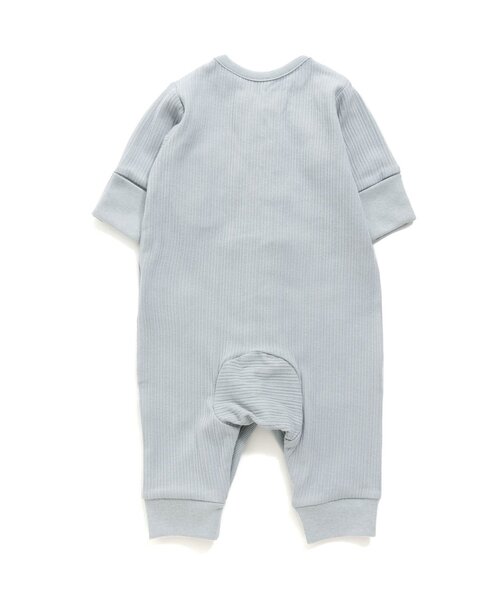 Ampersand（アンパサンド）の「premier リブカバーオール（ロンパース・キッズ・サックスブルー/ブラウン/ピンク/アイボリー・60/70/80）」の14枚目の写真
