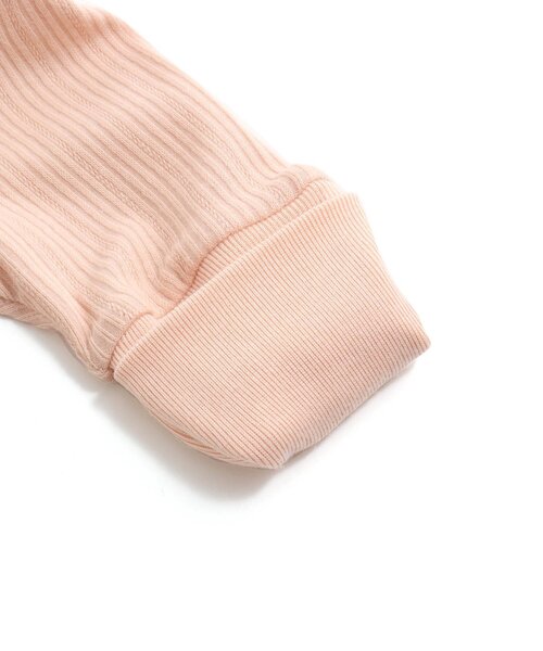 Ampersand（アンパサンド）の「premier リブカバーオール（ロンパース・キッズ・サックスブルー/ブラウン/ピンク/アイボリー・60/70/80）」の17枚目の写真