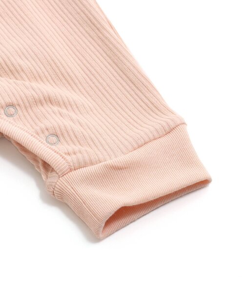 Ampersand（アンパサンド）の「premier リブカバーオール（ロンパース・キッズ・サックスブルー/ブラウン/ピンク/アイボリー・60/70/80）」の19枚目の写真