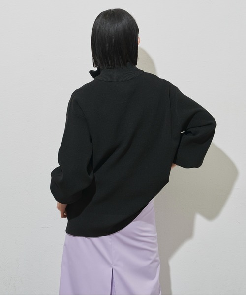 Aunt Marie's（アントマリーズ）の「ハーフジップワイドスリーブプルオーバー（その他トップス・レディース・アイボリー/ブラック/ライトグリーン・FREE）」の10枚目の写真