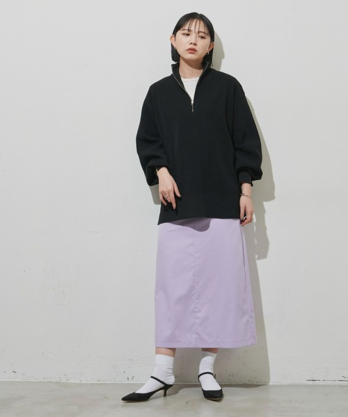 Aunt Marie's（アントマリーズ）の「ハーフジップワイドスリーブプルオーバー（その他トップス・レディース・アイボリー/ブラック/ライトグリーン・FREE）」の16枚目の写真