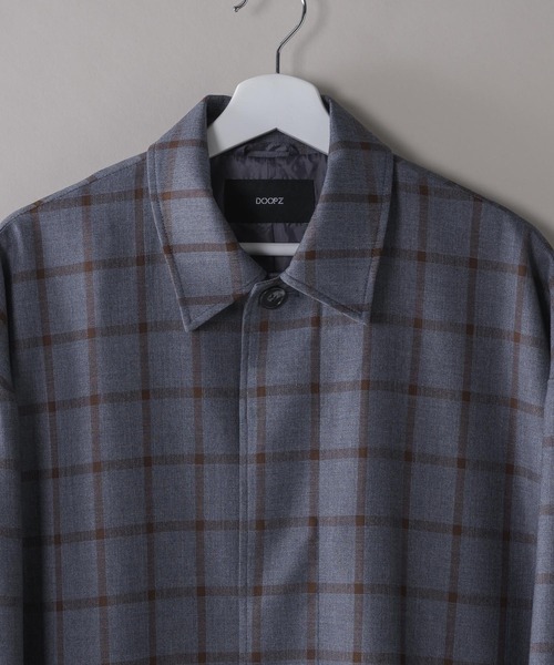 DOOPZ(ドープス)の「Drop shoulder soutien collar coat / ドロップショルダーステンカラーコート(ステンカラーコート・メンズ・グレー・SMALL/MEDIUM/LARGE)」の2枚目の写真