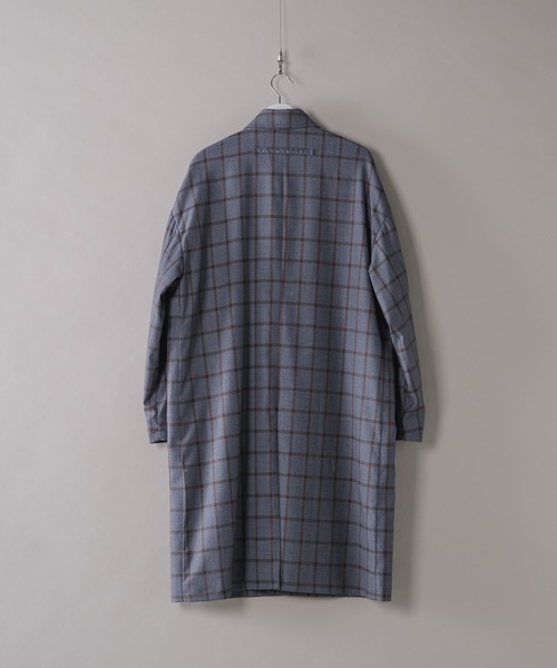 DOOPZ(ドープス)の「Drop shoulder soutien collar coat / ドロップショルダーステンカラーコート(ステンカラーコート・メンズ・グレー・SMALL/MEDIUM/LARGE)」の9枚目の写真