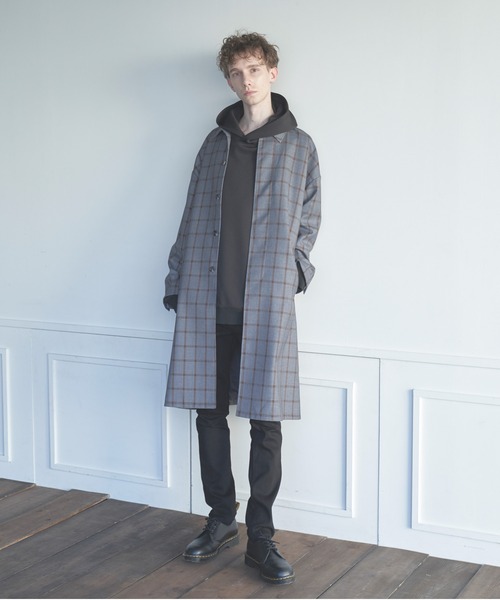 DOOPZ(ドープス)の「Drop shoulder soutien collar coat / ドロップショルダーステンカラーコート(ステンカラーコート・メンズ・グレー・SMALL/MEDIUM/LARGE)」の12枚目の写真