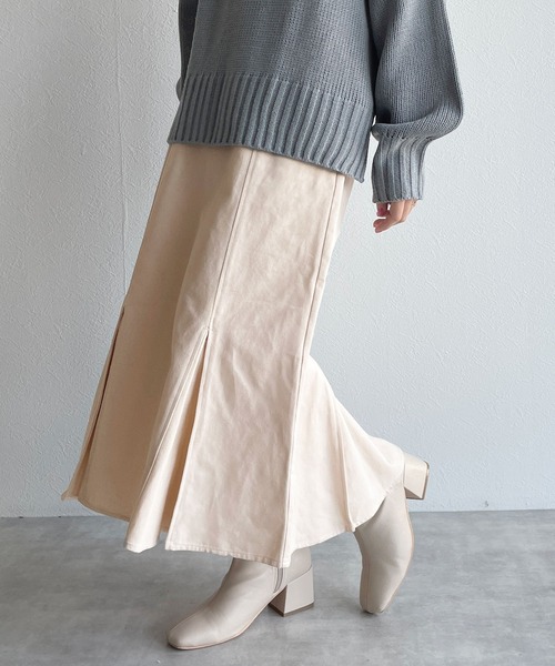 w closet(ダブルクローゼット)の「マーメイドスカート(スカート・レディース・オートミール/ブラウン/ブラック・FREE)」の16枚目の写真