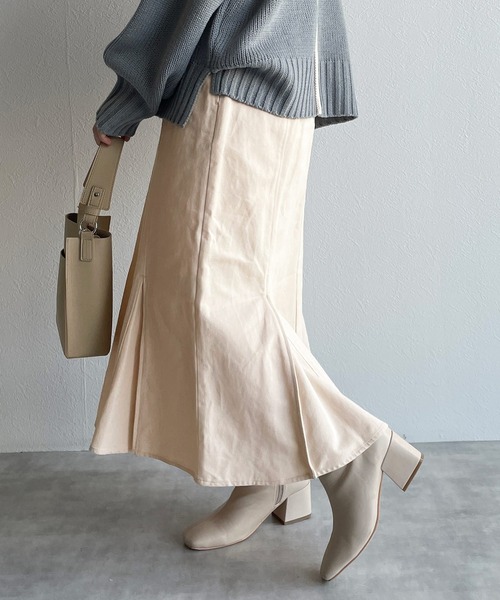 w closet(ダブルクローゼット)の「マーメイドスカート(スカート・レディース・オートミール/ブラウン/ブラック・FREE)」の9枚目の写真