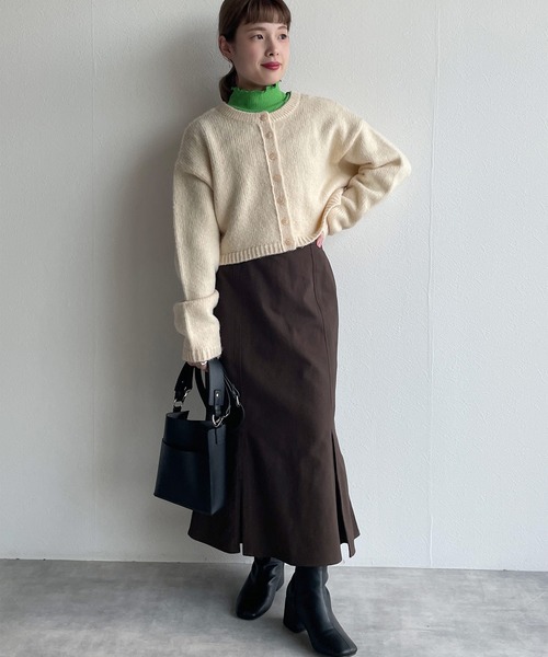w closet(ダブルクローゼット)の「マーメイドスカート(スカート・レディース・オートミール/ブラウン/ブラック・FREE)」の11枚目の写真