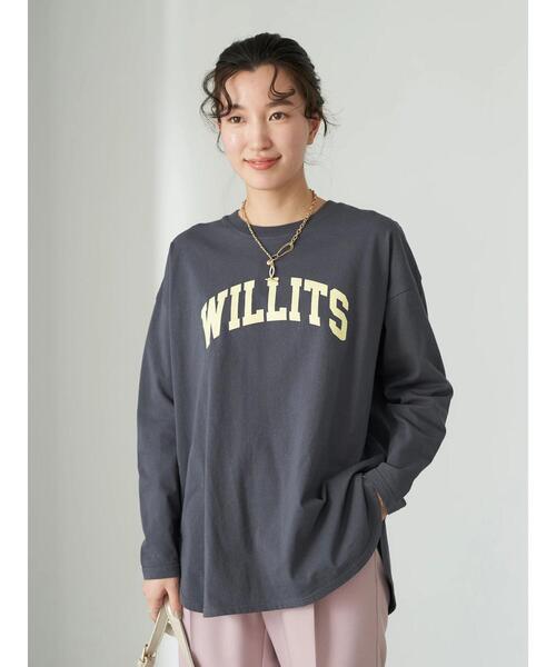 earth music&ecology（アースミュージックアンドエコロジー）の「WILLITS Tシャツ＊（Tシャツ/カットソー・レディース・チャコールグレー/オフホワイト/ブルー/ライトピンク・FREE）」の6枚目の写真