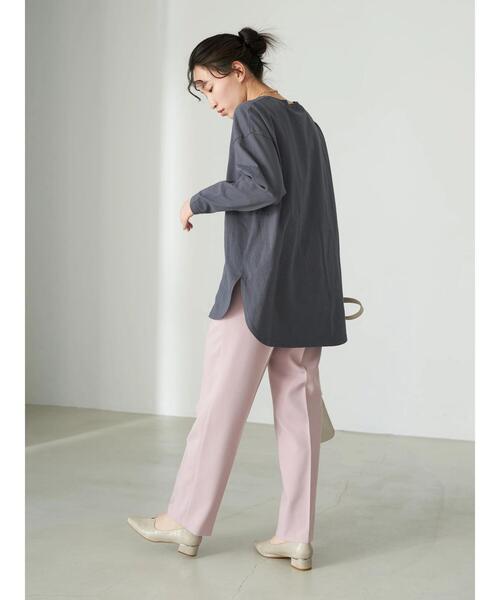 earth music&ecology（アースミュージックアンドエコロジー）の「WILLITS Tシャツ＊（Tシャツ/カットソー・レディース・チャコールグレー/オフホワイト/ブルー/ライトピンク・FREE）」の13枚目の写真