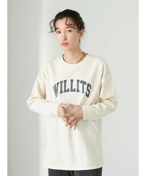 earth music&ecology（アースミュージックアンドエコロジー）の「WILLITS Tシャツ＊（Tシャツ/カットソー・レディース・チャコールグレー/オフホワイト/ブルー/ライトピンク・FREE）」の16枚目の写真