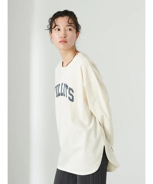 earth music&ecology（アースミュージックアンドエコロジー）の「WILLITS Tシャツ＊（Tシャツ/カットソー・レディース・チャコールグレー/オフホワイト/ブルー/ライトピンク・FREE）」の17枚目の写真