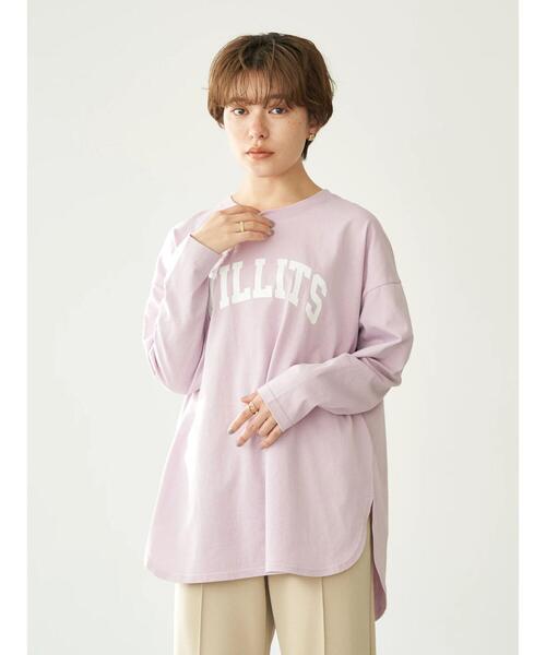 earth music&ecology（アースミュージックアンドエコロジー）の「WILLITS Tシャツ＊（Tシャツ/カットソー・レディース・チャコールグレー/オフホワイト/ブルー/ライトピンク・FREE）」の21枚目の写真