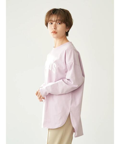 earth music&ecology（アースミュージックアンドエコロジー）の「WILLITS Tシャツ＊（Tシャツ/カットソー・レディース・チャコールグレー/オフホワイト/ブルー/ライトピンク・FREE）」の22枚目の写真