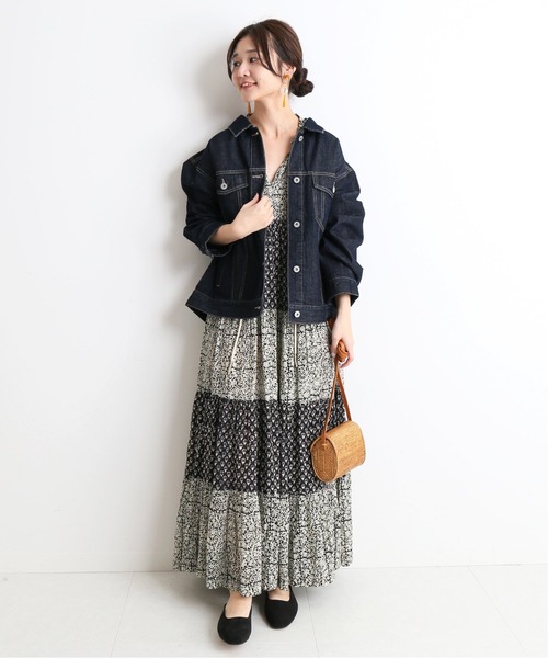 SLOBE IENA(スローブイエナ)の「デニムジャケット(デニムジャケット・レディース・ネイビー・FREE)」の8枚目の写真