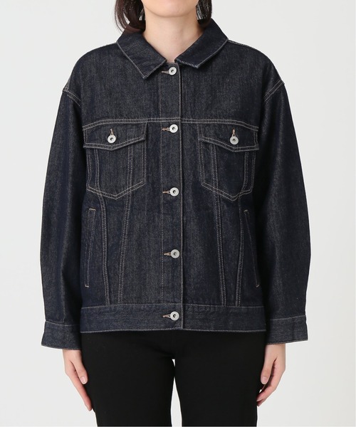 SLOBE IENA(スローブイエナ)の「デニムジャケット(デニムジャケット・レディース・ネイビー・FREE)」の3枚目の写真