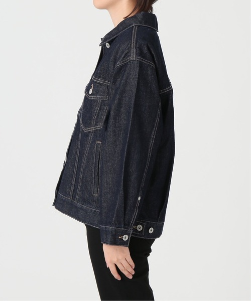 SLOBE IENA(スローブイエナ)の「デニムジャケット(デニムジャケット・レディース・ネイビー・FREE)」の2枚目の写真