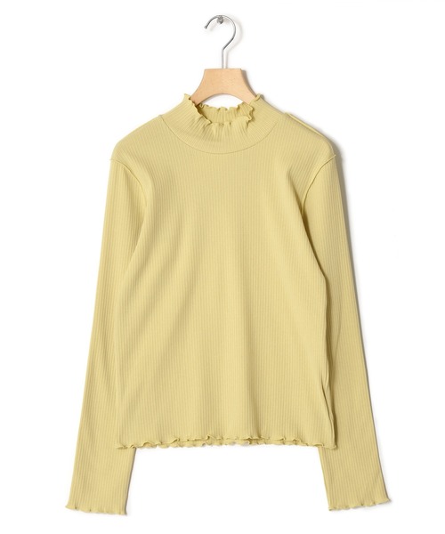 w closet（ダブルクローゼット）の「ランダムリブアウトメローハイネックプルオーバー（Tシャツ/カットソー・レディース・オフホワイト/イエロー系/サックスブルー/グリーン/ブラック/ライム/ケリー・FREE）」の7枚目の写真