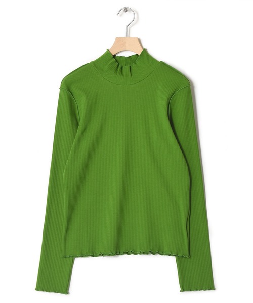 w closet（ダブルクローゼット）の「ランダムリブアウトメローハイネックプルオーバー（Tシャツ/カットソー・レディース・オフホワイト/イエロー系/サックスブルー/グリーン/ブラック/ライム/ケリー・FREE）」の11枚目の写真